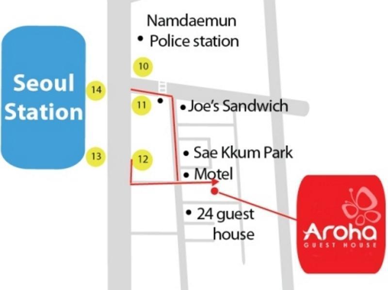 Aroha Guesthouse Seoul Station Eksteriør billede